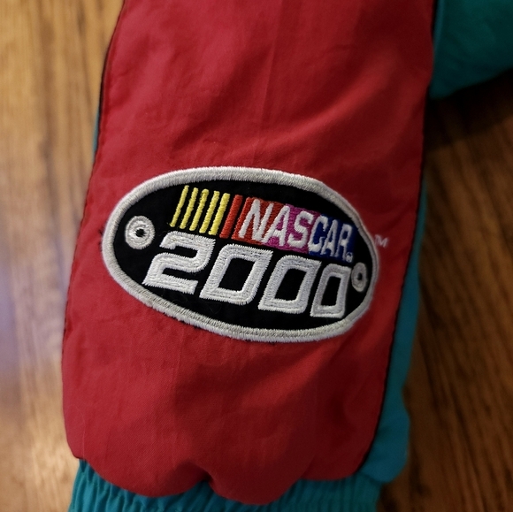 VTG Nascar 2000 Jacket Mens XL Color Block Hooded Casey Atwood 27 Chase Rare - Picture 3 of 13